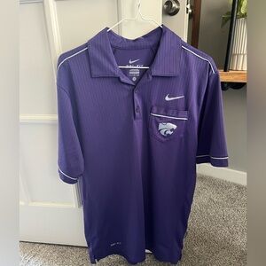 Nike Drifit Men’s K-State polo Small